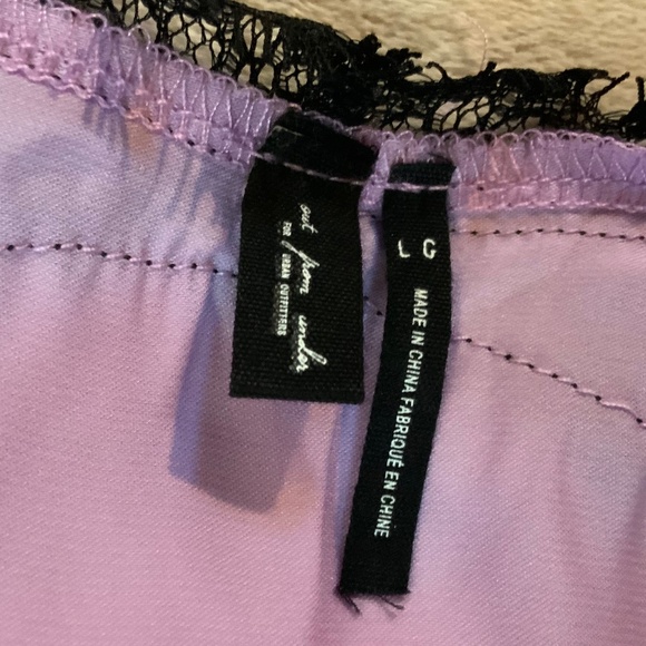 Urban Outfitters Out from Under Purple Black L Slip Coquette Girl Sleep - Picture 2 of 7